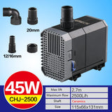 Ultra-Quiet  220V-240V 7-80W Aquarium Submersible Water Pump Fountain Filter Fish Water Pump Tank Fountain Side Suction Pump