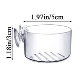 Aquarium Decoration Plant Cup Pot Acrylic Aquatic Plant Cup With Suction Holder Planting Cylinder Cup Aquarium Accessories