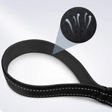 Short Dog Leash, Traffic Padded Handle, Heavy Duty Short Nylon Dog Lead For Training Control, Reflective Threads Pet Lea