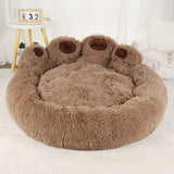 Luxury Paw-Shaped Plush Dog Sofa Bed – Cozy Washable Nest for Small to Medium Pets