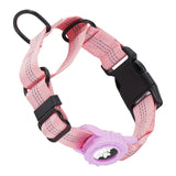 Dog Collar for Small to Large Dogs, Reflective Nylon No Pull Choke Collar with Locator Protective Cover, Metal D-Ring & No Buckl