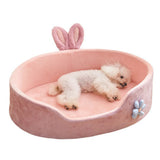 Luxury Four-Season Bunny-Ear Pet Bed – Detachable & Washable Nest for Small Dogs & Cats