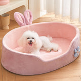 Luxury Four-Season Bunny-Ear Pet Bed – Detachable & Washable Nest for Small Dogs & Cats