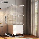 Bird Cage Parrot Cage Extra Large Household Winter House Large Black Phoenix Budgerigar Special Splash-Proof Breeding Cage