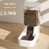 Automatic Pet Feeder & Water Dispenser – Gravity Feeding Station for Dogs & Cats, Large Transparent Capacity