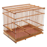 Small Bamboo Woven Bird Cage Lightweight Portable Travel Cage For Birds Home Decorative Flight Cage With Intricate Design