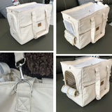 Portable Pet Carrier Shoulder Bag – Soft Handbag for Cats & Small Dogs | Travel Tote for Safe Car Rides