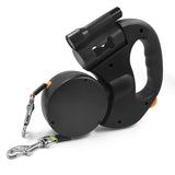 Double Ended Leash, Double Dog Leash for Two Dogs with Tangle-Free Swivel, Dog Leashs with LED Flashlight for Small & Large Dog