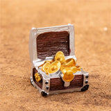 Mini Aquarium Ornament Simulation Treasure Chest Box Antique Resin Fish Tank Landscape Case Figurines Aquarium Decoration