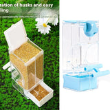 Automatic Bird Feeder Clear Sturdy Bird Cage Accessories Bird Cage Feeder Parrot Feeder For Budgies Birds Cockatiel Lovebirds