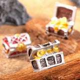 Mini Aquarium Ornament Simulation Treasure Chest Box Antique Resin Fish Tank Landscape Case Figurines Aquarium Decoration