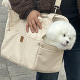 Portable Pet Carrier Shoulder Bag – Soft Handbag for Cats & Small Dogs | Travel Tote for Safe Car Rides