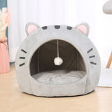 Cozy Cat Cave Bed – Enclosed Warm Tent with Cushion for Cats & Small Dogs