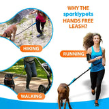 Double elastic reflective running leash portable retractable dog leash dog chain leash pet supplies wholesale