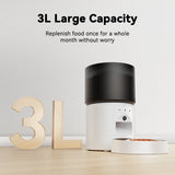 3L Automatic Cat Feeder with Slow Feed – 5G WiFi Smart Dog Feeder with Large Food Storage, Alexa Control, Easy to Clean – 29 Cup Capacity + FREE Water Fountain Gift
