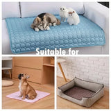 Cooling Pet Ice Mat – Summer Gel Pad for Cats & Small Dogs, Breathable & Portable Bed