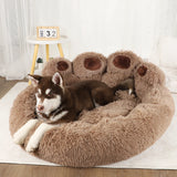 Luxury Paw-Shaped Plush Dog Sofa Bed – Cozy Washable Nest for Small to Medium Pets