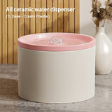 Eco Ceramic Pet Water Fountain – 1L Silent Circulating Filtered Drinking Fountain for Cats & Dogs