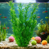 40cm Green Artificial Aquarium Plant  Fish Tank Decoration Realistic Handmade Aquatic Plant Landscape For Home Fish Tank Decor