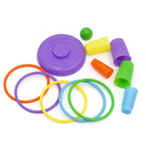 Bird Supplies Bird Puzzle Training Toy Set Parrot Intelligence Exercise Colorful Plastic Hoop Household Bird Training Toys