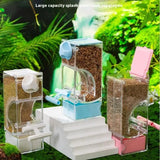 Automatic Bird Feeder Clear Sturdy Bird Cage Accessories Bird Cage Feeder Parrot Feeder For Budgies Birds Cockatiel Lovebirds