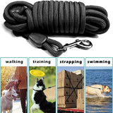 5m 10m 15m Long Dog Leash Nylon Long Tracking Round Rope Outdoor Walking Training Pet Lead Leashes for Small Medium Large Dogs