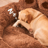 Luxury Paw-Shaped Plush Dog Sofa Bed – Cozy Washable Nest for Small to Medium Pets