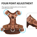 OODUDUOO Dog Harness Adjustable Pet Harness Vest For Small Medium Dogs Pet Chest Strap French Bulldog Puppy Chihuahua Leash Set