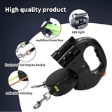 Double Ended Leash, Double Dog Leash for Two Dogs with Tangle-Free Swivel, Dog Leashs with LED Flashlight for Small & Large Dog
