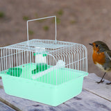 Portable Bird Cage Spacious Pet Habitat Waterer Food Box Travel Carrier Parrot Lovebird Finch Canary bird travel cage