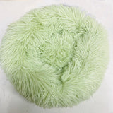 Round Fluffy Calming Pet Bed – Soft Washable Nest for Cats & Small Dogs