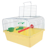 Portable Bird Cage Spacious Pet Habitat Waterer Food Box Travel Carrier Parrot Lovebird Finch Canary bird travel cage