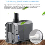 Ultra-Quiet  220V-240V 7-80W Aquarium Submersible Water Pump Fountain Filter Fish Water Pump Tank Fountain Side Suction Pump