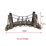 Aquarium Resin Bridge Decoration Rocks Fish Tank Ornaments Decor Landscaping Rockery Mountain Bridge Hiding Cave Pet Supplies