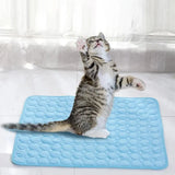Cooling Pet Ice Mat – Summer Gel Pad for Cats & Small Dogs, Breathable & Portable Bed