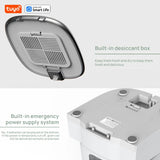 Smart WiFi Pet Feeder for Cats & Small Dogs – 4L Food Dispenser with App Control, Dual Stainless Bowls, Water Fountain, Low Food Alerts