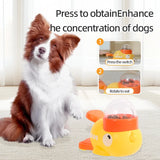 Pet Snack Feeder Dog Food Dispenser Automatic Feeder Puppy Cartoon Duck Design Used to Train Dogs Accessories Cats Cat Supplies