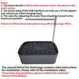 Bird Daily Use Bathtub for Health Bird Shower Basin for Tabletop Parrots Bathing Parrot Bath Automatically Circulates Bird Bath