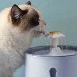 2.4L Automatic Pet Water Fountain with LED Light – USB Quiet Filtered Water Dispenser for Cats & Dogs