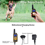 Electric Dog Training Collar Waterproof Dog Bark Collar Pet With Remote Control Rechargeable Anti Barking Device All Size Dogs