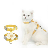 Cat Harness and Leash Sets Adjustable Dog Harness for Small Dog Leash Breashable Pet Harness Out Walking Dog Strap Cat Accessory